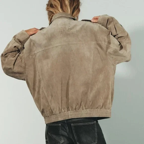 Viral Suede Jacket. Sold out. NWT - Picture 2 of 3